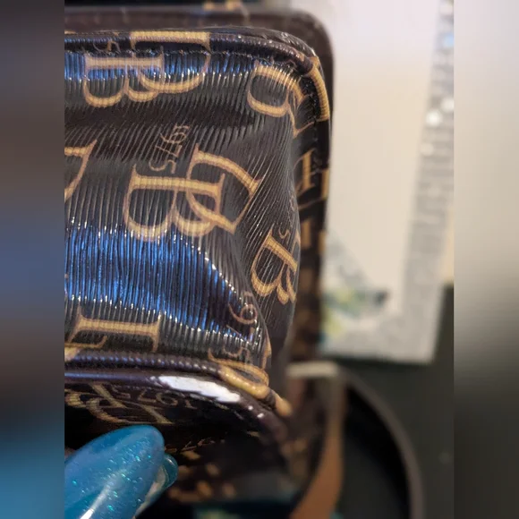 Dooney & Bourke Grace Signature DB Brown Crossbody Bag - Picture 15 of 17